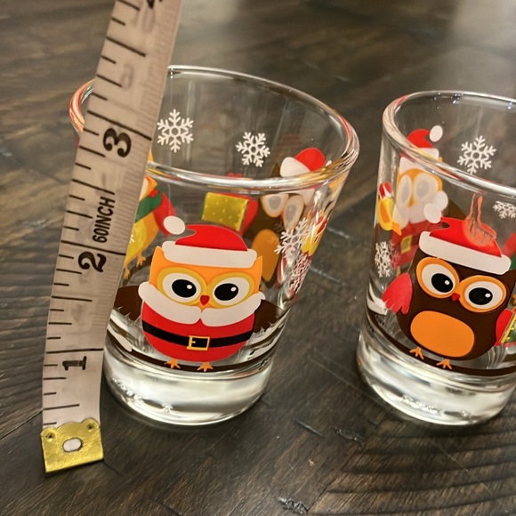 Cerve | Made in Italy | Owl prints vintage shot glasses - Picture 4 of 6